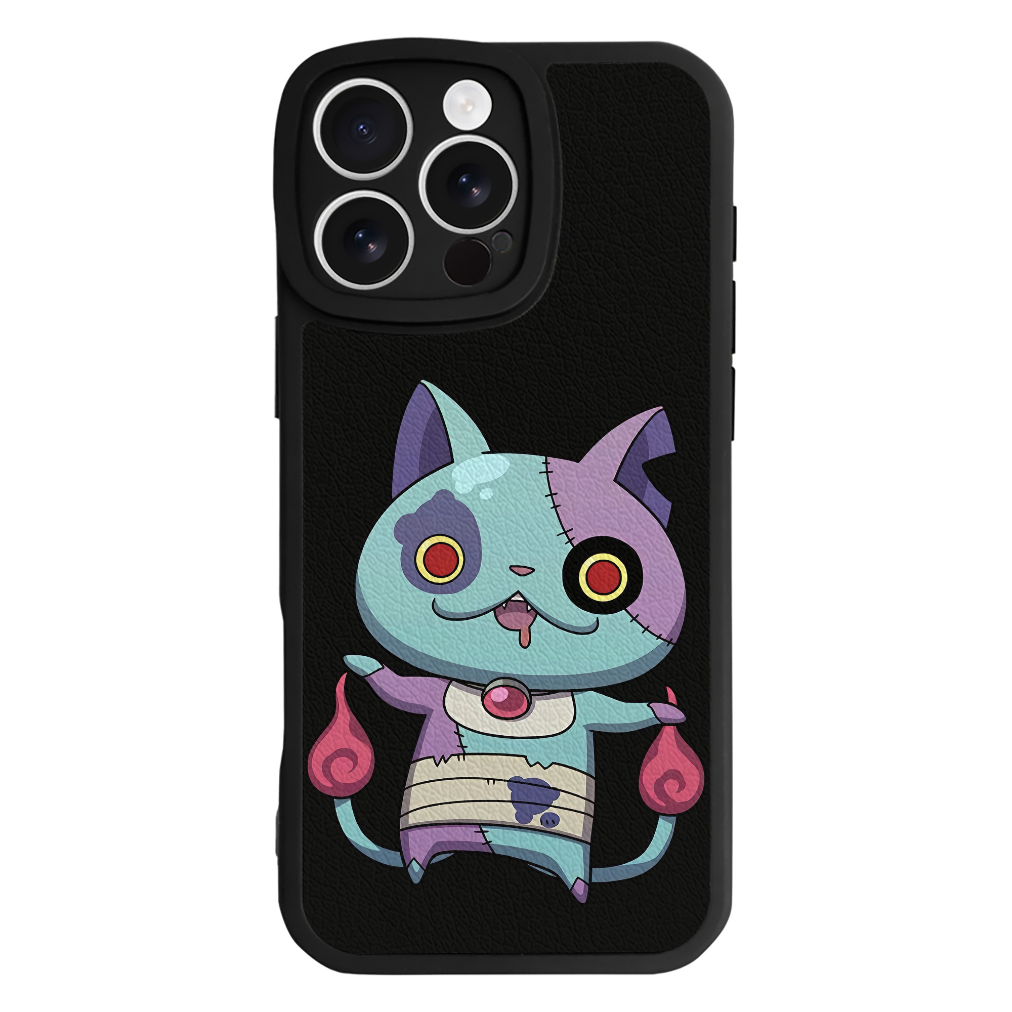 （画像用） 妖怪ウォッチ Yo-kai Watch 【iPhone 16シリーズ対応】シリコンスマホケース（レザー調） 材質：シリコン